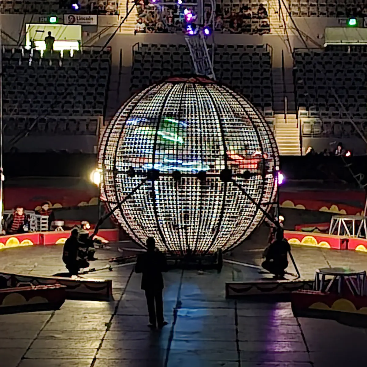 The FABULOUS FERNANDEZ GLOBE OF DEATH WILL ILLUMINATE THE RING